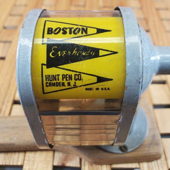 Vintage Boston Everhandy Pencil Sharpener — Hunt Pen Co., Camden NJ - Picture 11 of 12